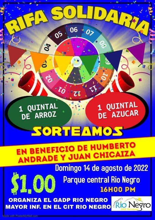 INVITACIÓN A RIFA SOLIDARIA