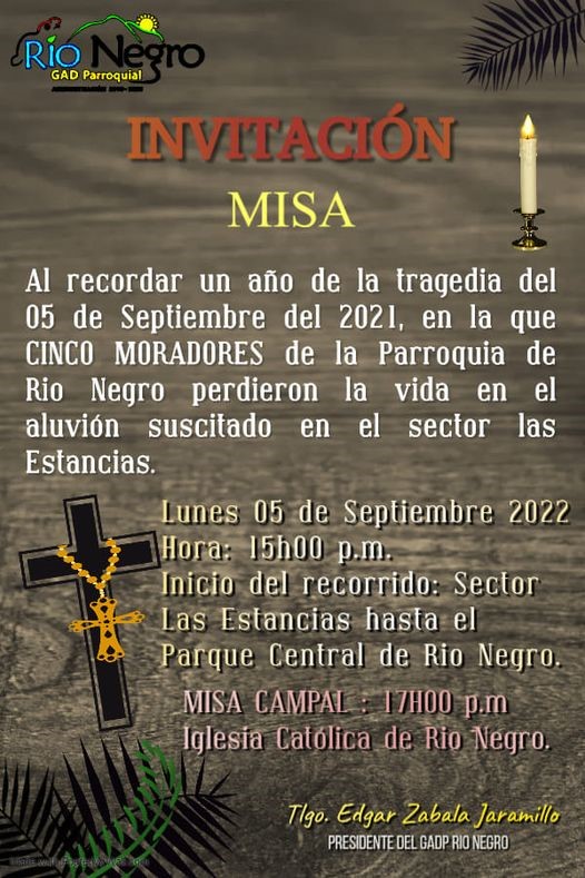 INVITACIÓN A MISA 