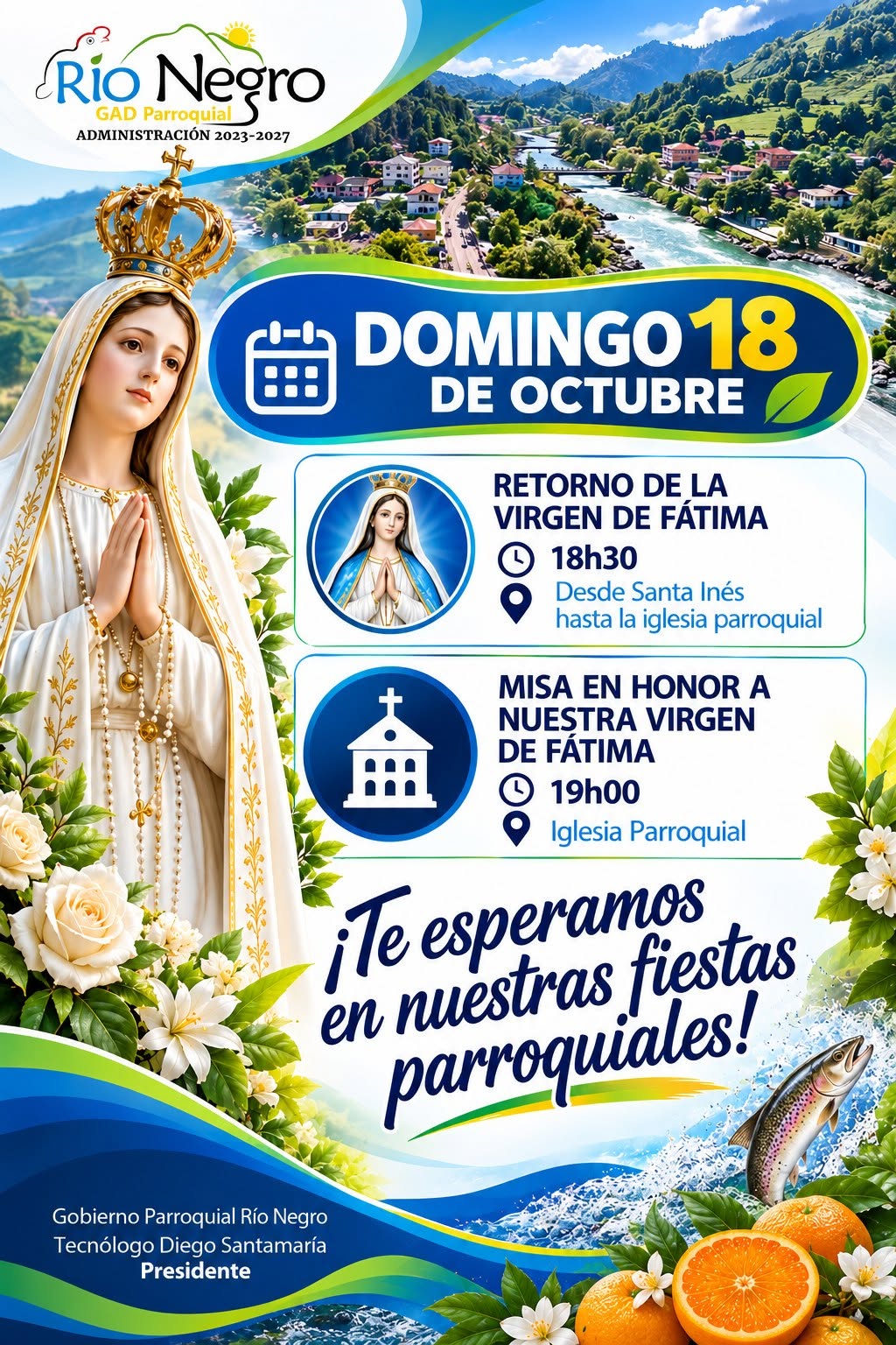 Río Negro se llena de fe, devoción y tradición
